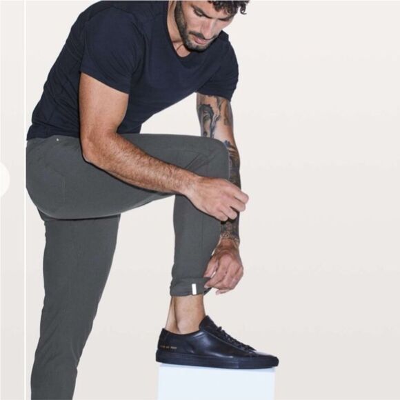 Lululemon ABC Slim Fit Pant Warpstreme Gray, Size 31 - Picture 2 of 10